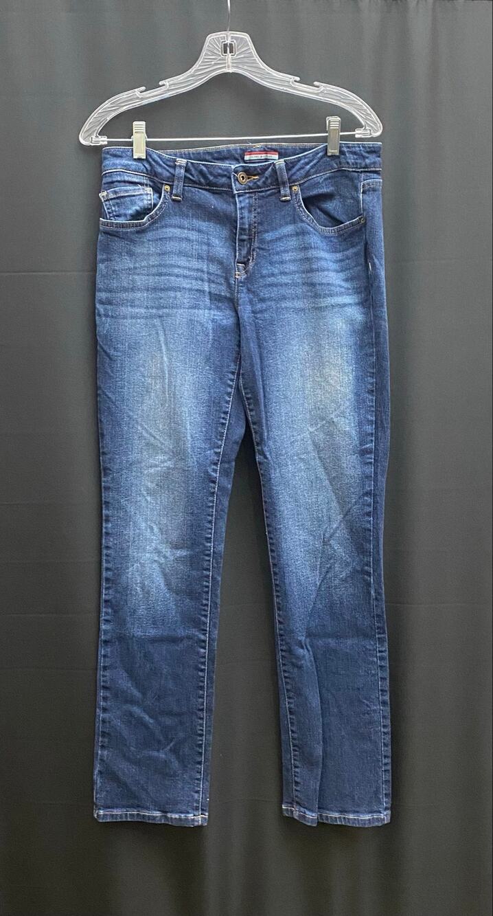 Tommy Hilfiger Mid Rise Straight Leg Jeans Medium Wash Size 8R Classic Preppy